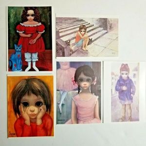 Keane BIG EYES Greeting Cards Lot of 5